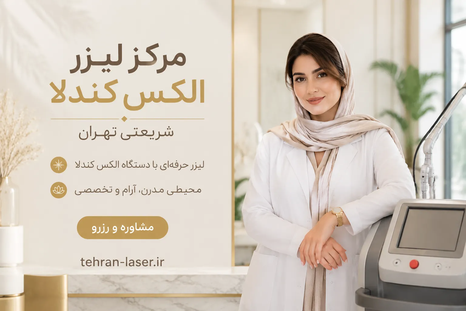 مرکز لیزر الکس کندلا در شریعتی تهران